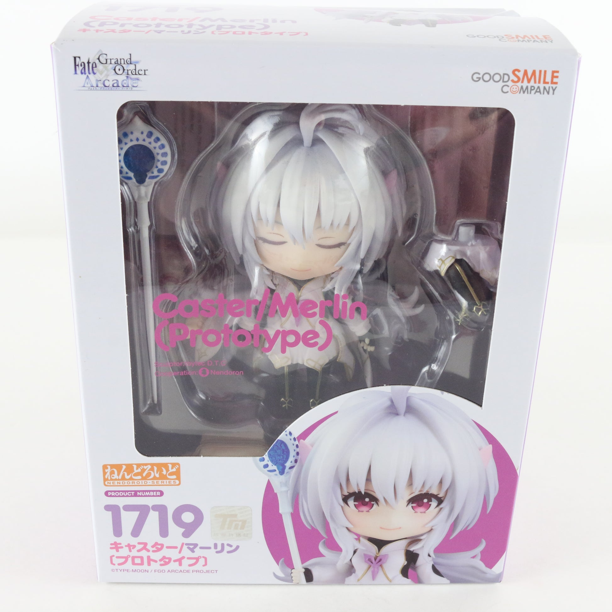 Nendoroid 1719 Caster Merlin Prototype Fate Arcade Figure Good Smile W/ Box
