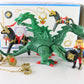 Playmobil 3840 Green Dragon with Knight, Horse, and Accessories Playset