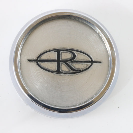 Vintage Buick Riviera Metal Silver & Black Wheel Center Cap Emblem