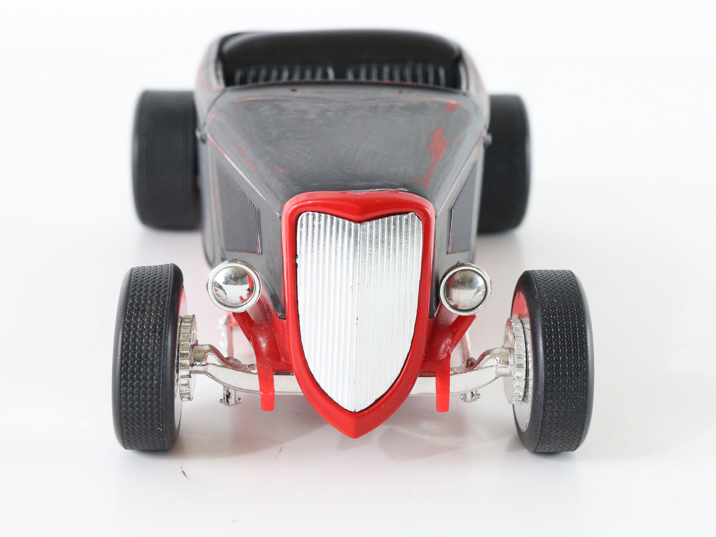 1933 '33 Ford Custom Painted? Black & Red Metal Model Car 1:24 Racing Champions