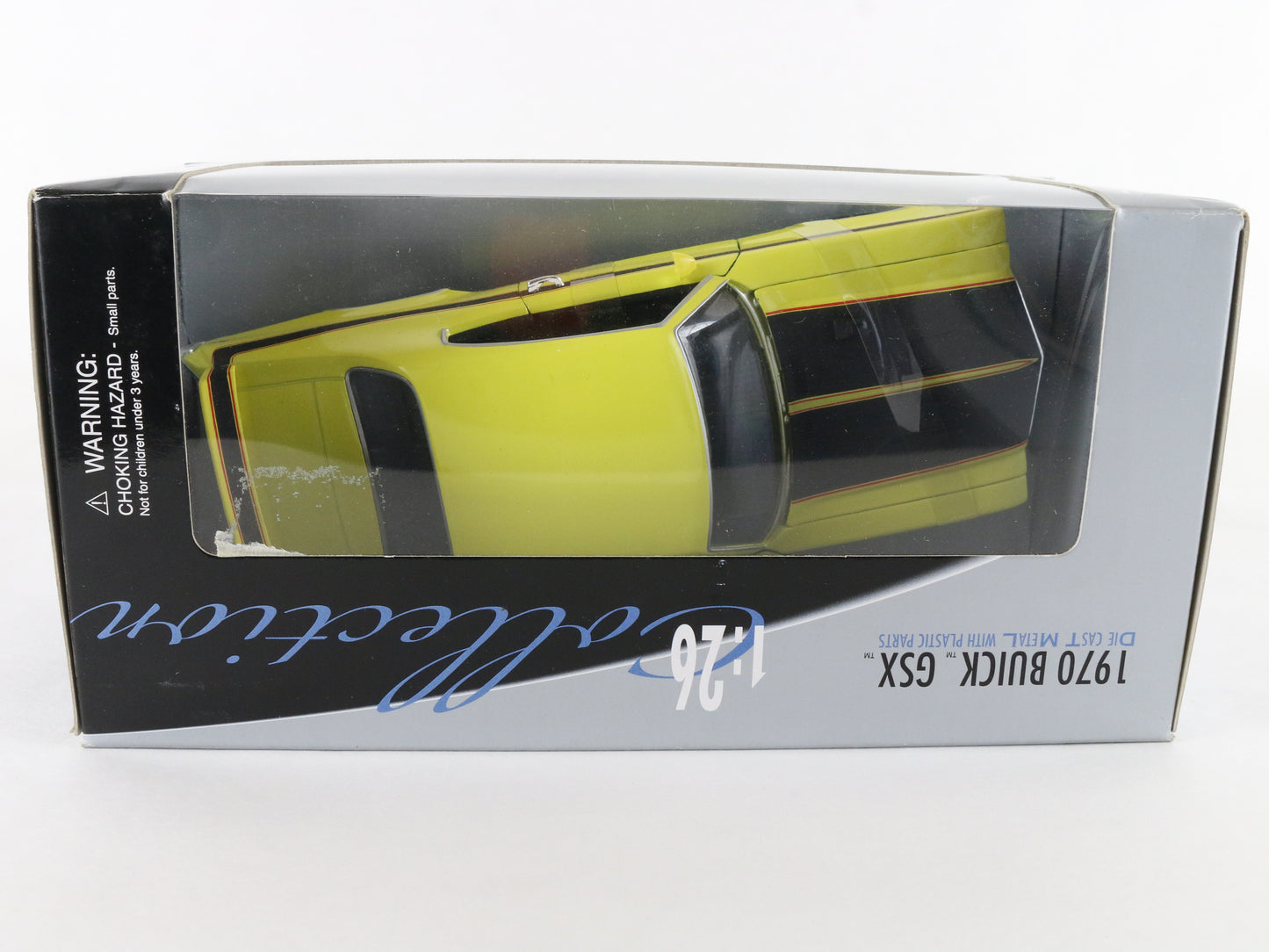 1970 Buick Gsx Yellow Black Welly 1:26 Diecast Model Car 22433w