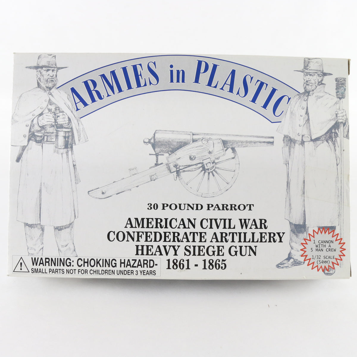 30 Pound Parrot Siege Gun Confederate Civil War Armies In Plastic 1:32 5502