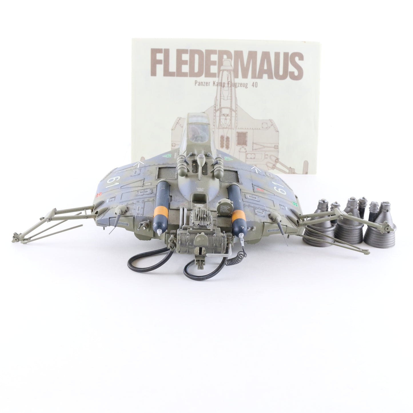 Maschinen Ma.K SF3D Nitto Fledermaus Panzer Kamp Flugzeug 40 1/20 Built Painted