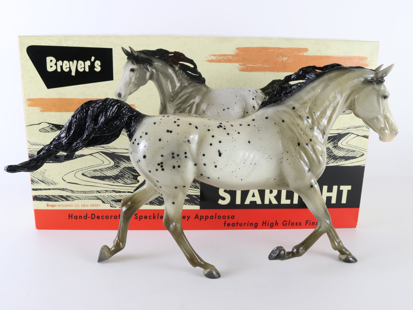 Breyer Starlight Shagya Arabian Glossy Vintage Club W/ Box & COA Horse