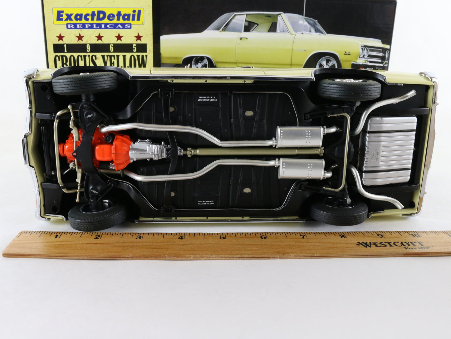 1965 Chevelle Malibu SS 396 Turbo Jet Crocus Yellow Exact Detail 1:18 Model Car