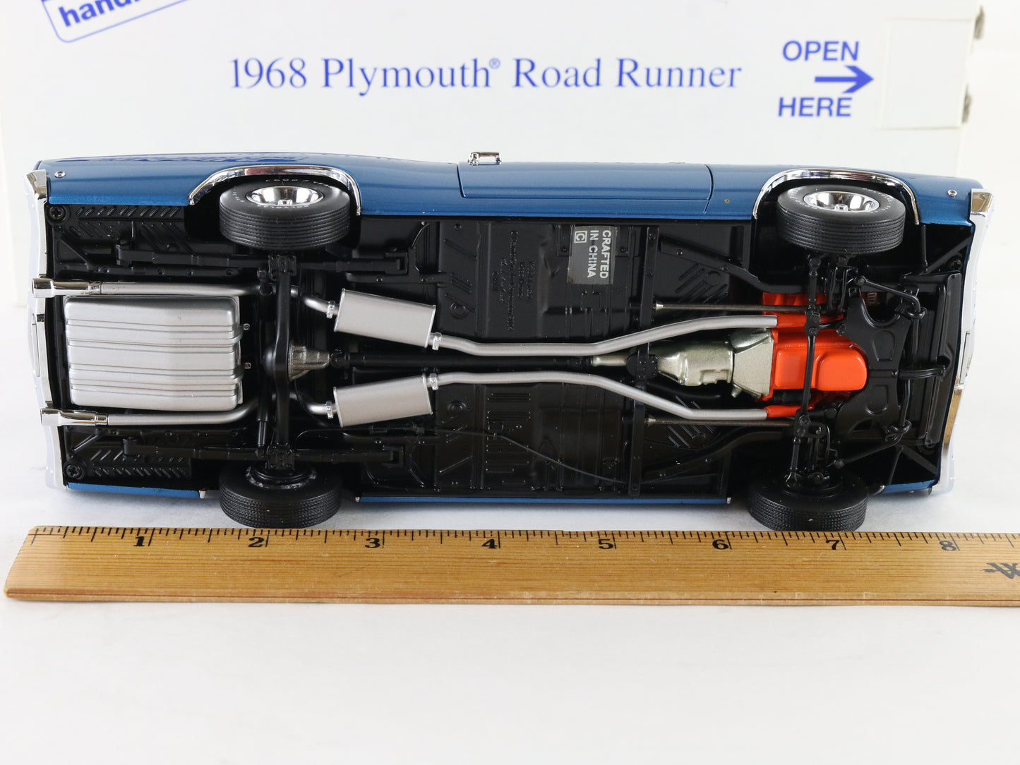 1968 Plymouth Road Runner Hardtop Electric Blue Danbury Mint 1:24 Diecast Model