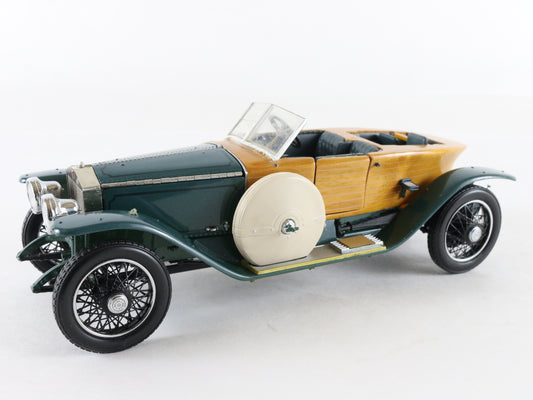 1914 Rolls Royce Silver Ghost Woody Green Franklin Mint 1:24 Model 