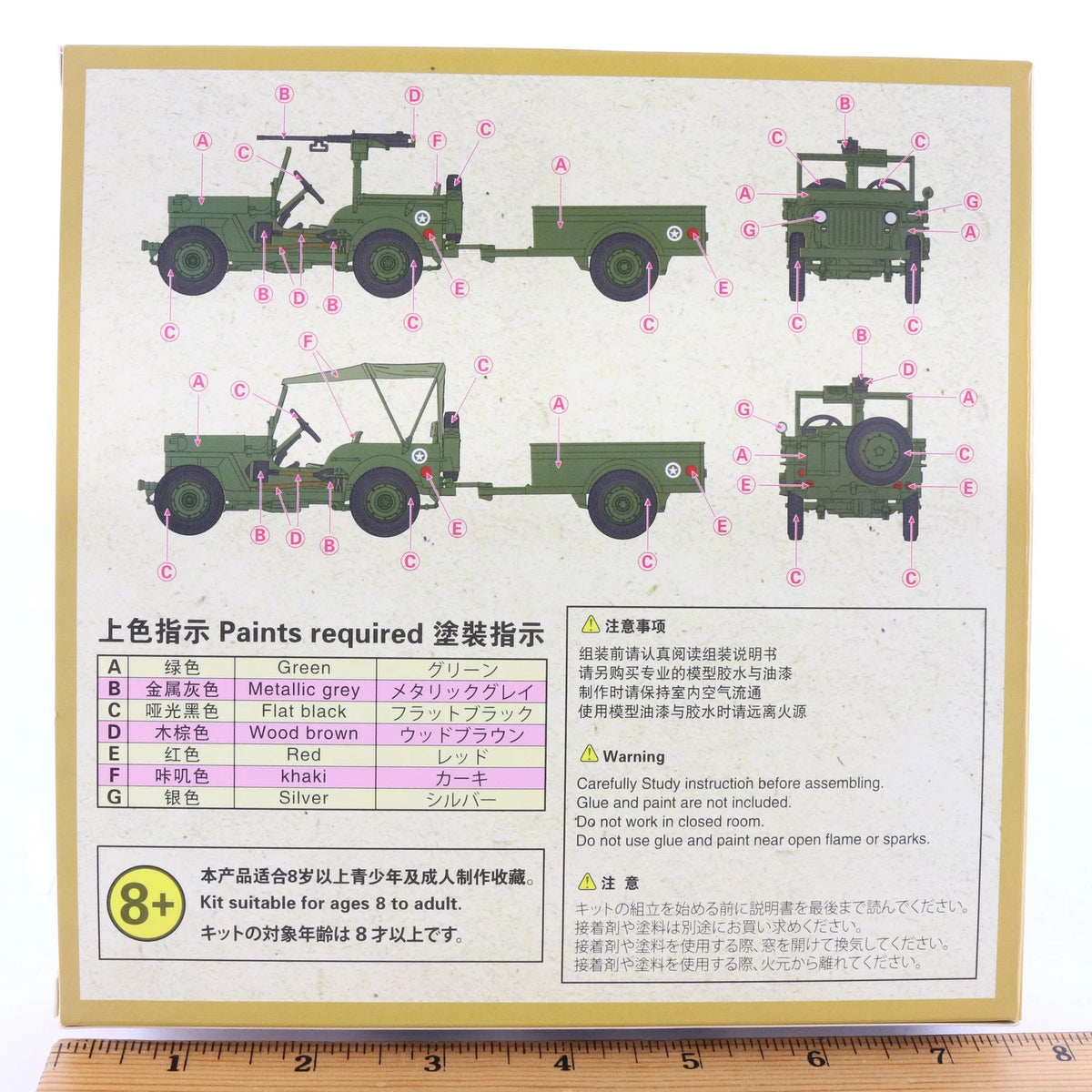 Willys MB Truck & Trailer S-Model 1:72 PS720046 Military Kit