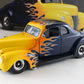 1940 Ford Hot Rod Blue W/ Flames Danbury Mint 1:24 Model 