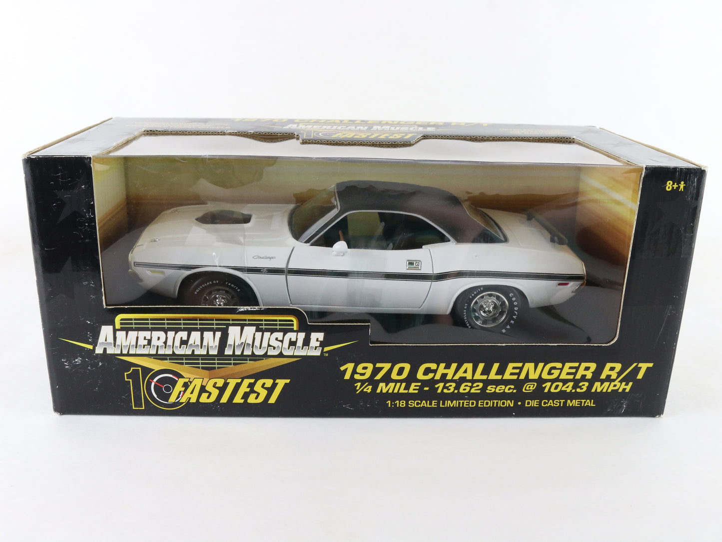 1970 Dodge Challenger R/T White 10 Fastest American Muscle ERTL 1:18 32753