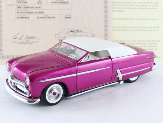 1949 Ford Custom Lead Sled Magenta White Roof Danbury Mint 1:24 Model 