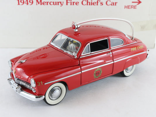 1949 Mercury Fire Chiefs Car Red Danbury Mint 1:24 Diecast 