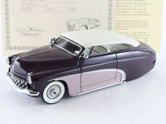 1950 Mercury Custom Convertible Purple Pink Danbury Mint 1:24 Model 