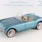 1954 Chevy Corvette Limited Blue Convertible Danbury Mint 1:24 #3384