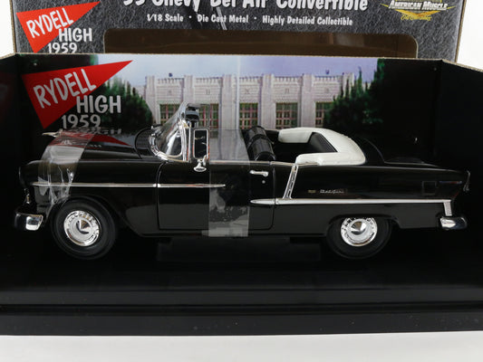 1955 '55 Bel Air Convertible Black Grease Movie American Muscle ERTL 1:18 36602
