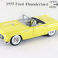 1955 Ford Thunderbird Convertible Yellow Limited Danbury Mint 1:24 Diecast 3726