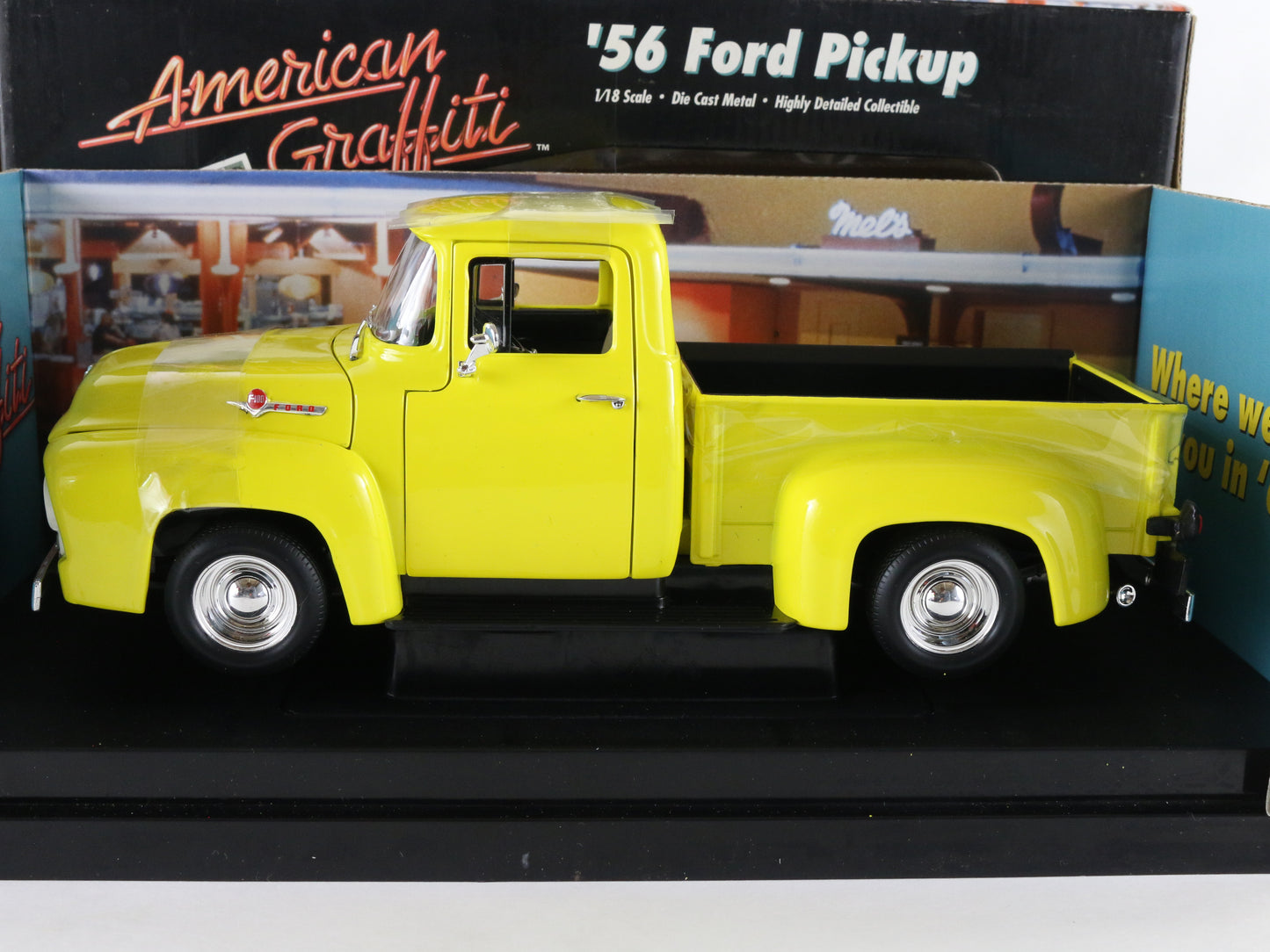 1956 '56 Ford Pickup Truck Yellow American Graffiti ERTL 1:18 Model 36604