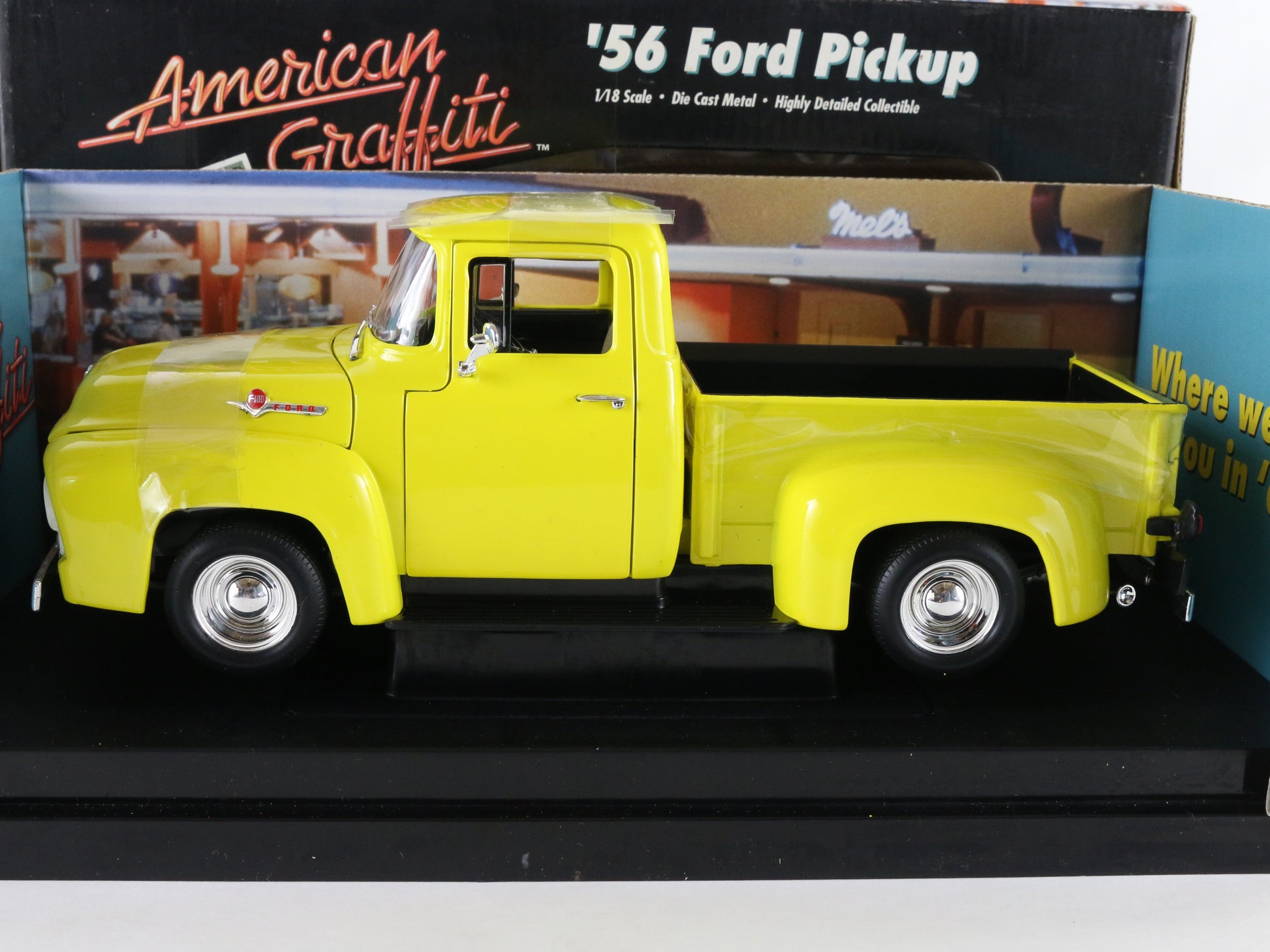 1956 '56 Ford Pickup Truck Yellow American Graffiti ERTL 1:18 Model 36604