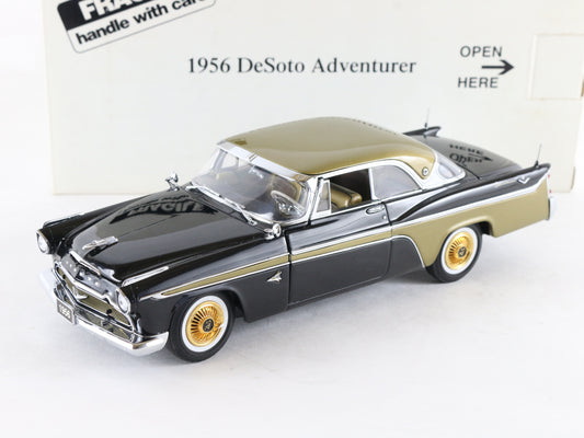 1956 Desoto Adventurer Black Gold Danbury Mint 1:24 Diecast Car