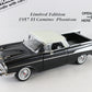 1957 Chevy El Camino Phantom Black White Danbury Mint 1:24 Diecast 109