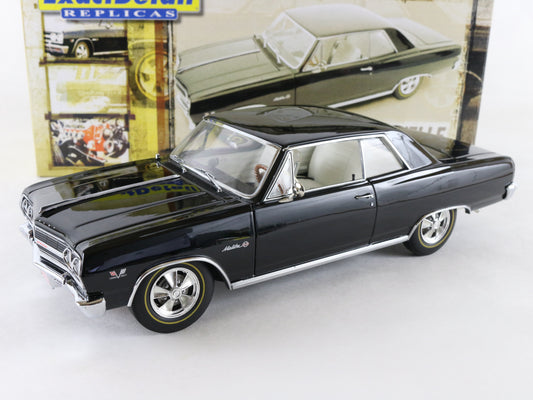 1965 Chevy Chevelle Z16 Black Exact Detail 1:18 Diecast 743/1220 WCC505a LN +Box