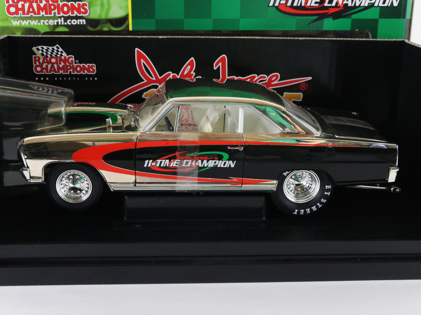 1966 Chevy Nova Pro Stock Chrome John Force Racing Champions 1:18 1 Of 416 CHASE