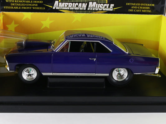 1966 Chevy Nova Pro Stock Purple American Muscle ERTL 1:18 1 Of 5000 36678