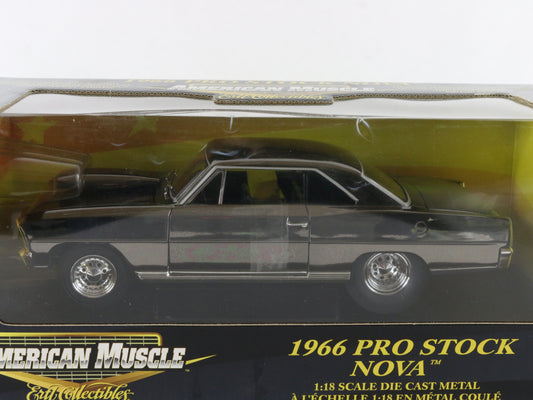1966 Chevy Nova Pro Stock Shiny Brown American Muscle ERTL 1:18 36673 Model 