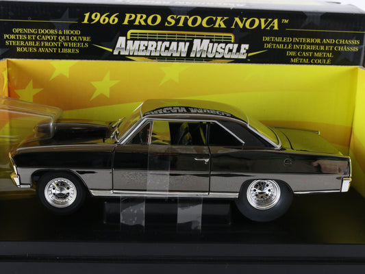 1966 Chevy Nova Pro Stock Shiny Brown American Muscle ERTL 1:18 Model 36673