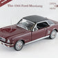 1966 Ford Mustang Maroon Danbury Mint 1:24 Diecast Model Car