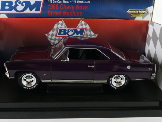 1966 Nova Street Machine Purple B&M American Muscle ERTL 1:18 1 Of 5000 37102