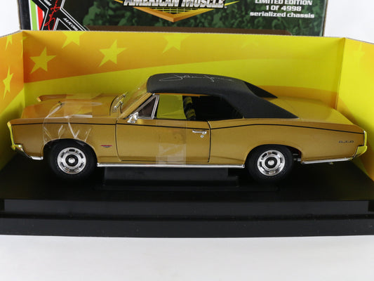 1966 Pontiac GTO Gold John Force Signed American Muscle ERTL 1:18 1/4998 32893