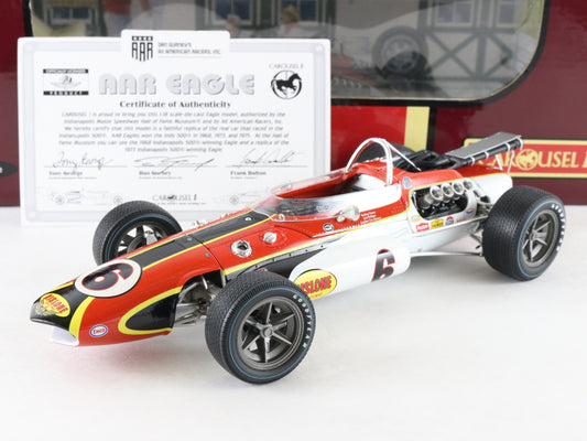 1967 AAR Eagle Indianapolis 500 #6 Unser Rislone Carousel 1 1:18 Metal Model Car
