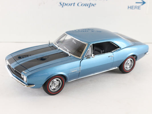 1967 Chevy Camaro Z/28 Sport Coupe Blue Black Danbury Mint 1:24 Diecast 