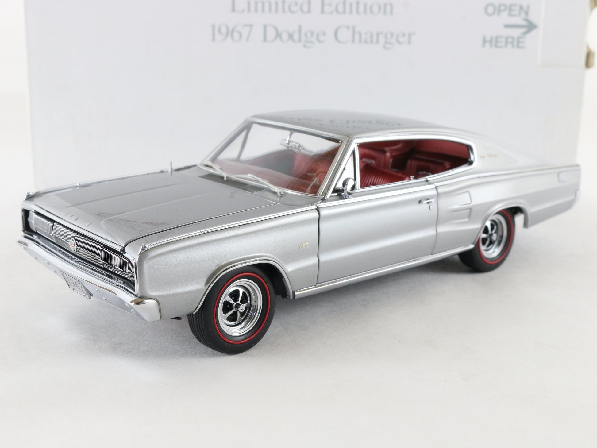 1967 Dodge Charger Limited Silver Danbury Mint 1:24 Diecast #1410/5000