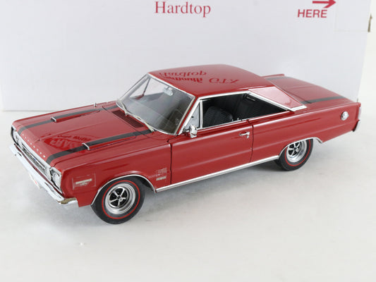 1967 Plymouth GTX Hardtop Red & Black Danbury Mint 1:24 Diecast Car
