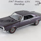 1967 Pontiac GTO Hardtop Dark Purple Danbury Mint 1:24 Diecast AS-IS