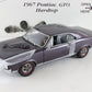 1967 Pontiac GTO Hardtop Plum Mist Purple Danbury Mint 1:24 Diecast 