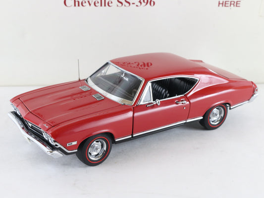 1968 Chevy Chevelle SS 396 Coupe Red Black Danbury Mint 1:24 Diecast 