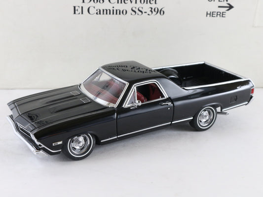 1968 Chevy El Camino SS-396 Pickup Black Danbury Mint 1:24 Diecast 