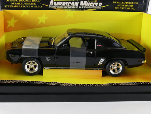 1969 Chevy Camaro Baldwin Motion Black American Muscle ERTL 1:18 Diecast 32472