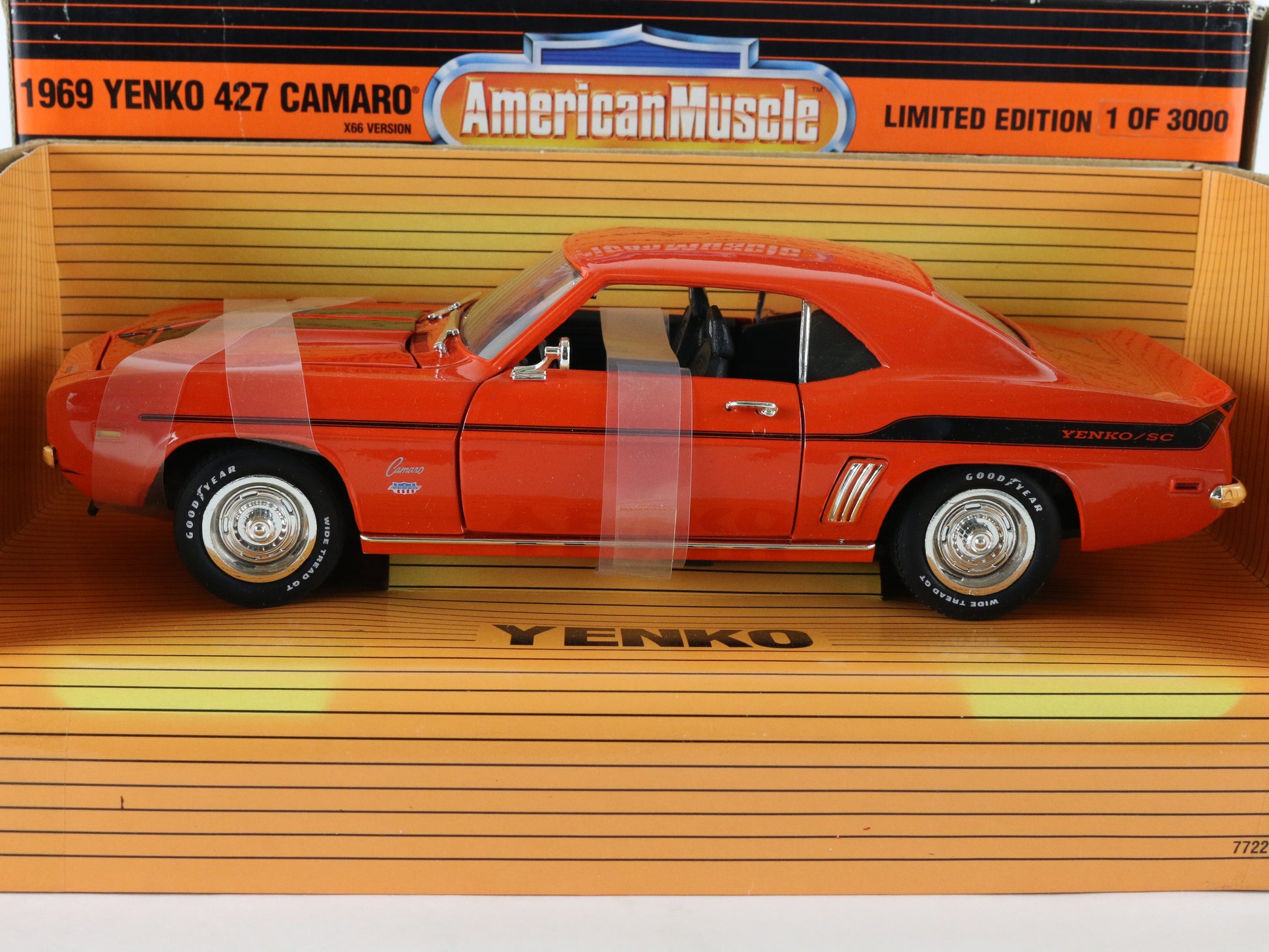 1969 Chevy Camaro Yenko 427 X66 Orange American Muscle ERTL 1:18 LE of 3000