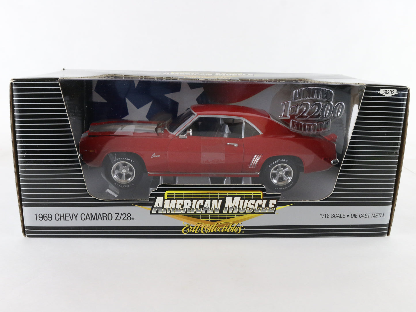 1969 Chevy Camaro Z28 Red American Muscle ERTL 1:18 39282 Damaged LE of 2200