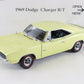 1969 Dodge Charger R/T Coupe Yellow Black Danbury Mint 1:24 Diecast 