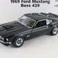 1969 Ford Mustang Boss 429 Black Danbury Mint 1:24 Diecast Car