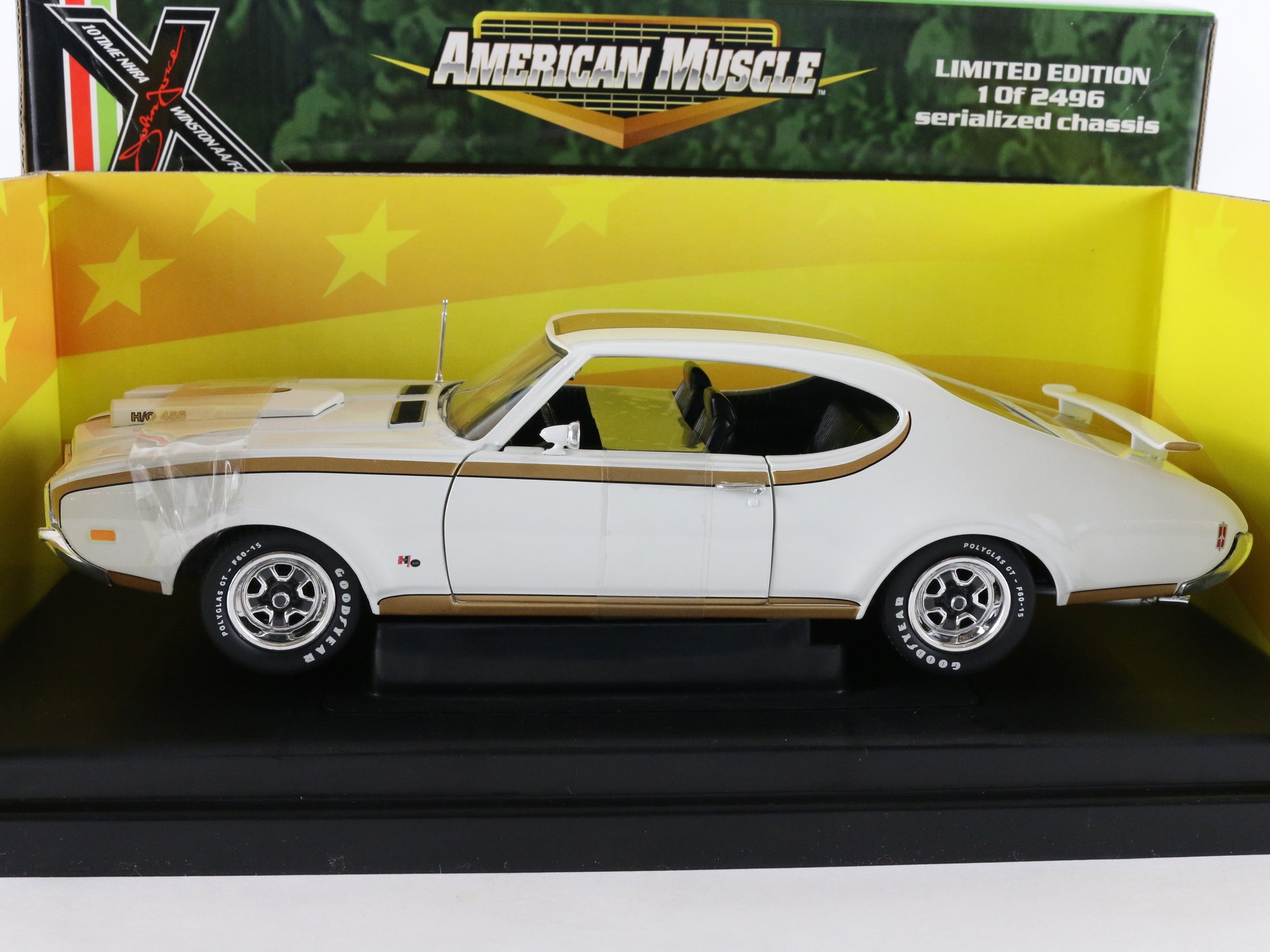 1969 Hurst Oldsmobile 4-5-5 John Force Signature American Muscle ERTL 1:18 