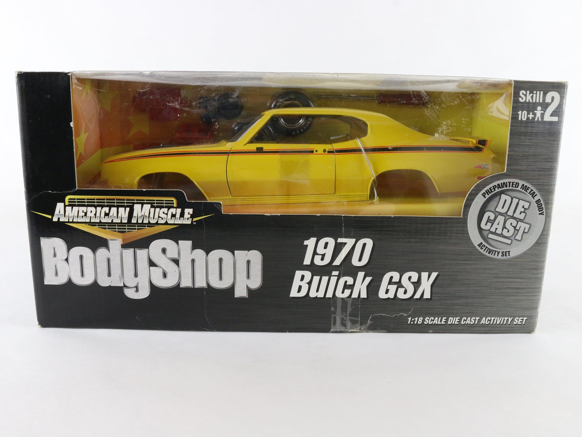 1970 Buick GSX Yellow Body Shop American Muscle ERTL 1:18 Model 36520