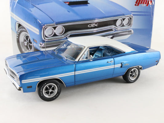 1970 Plymouth GTX Blue & White GMP 1:18 Diecast Model 1 Of 996 G1803107