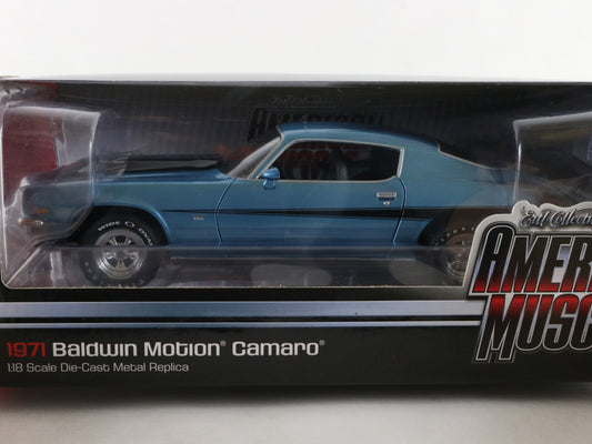 1971 Baldwin Motion Camaro Chevy Blue American Muscle ERTL 1:18 Model 