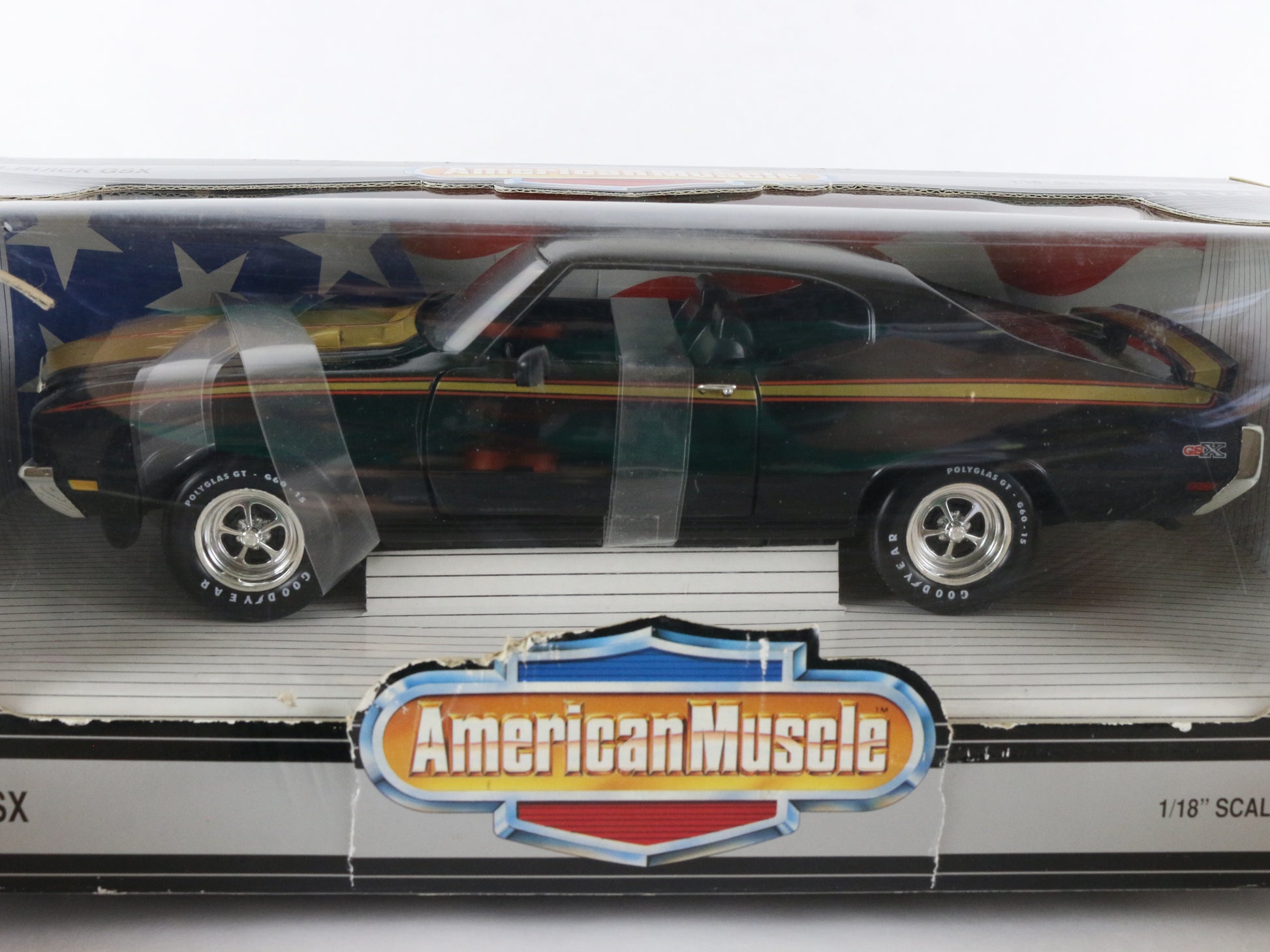 1971 Buick GSX Black Gold ERTL American Muscle 1:18 Diecast Model 7604